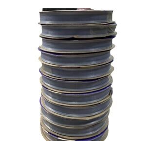 Offray Straight N Narrow 5/16” Periwinkle Blue Polyester Ribbon 10 Rolls NEW
